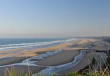 Beach in the Normandy in France.