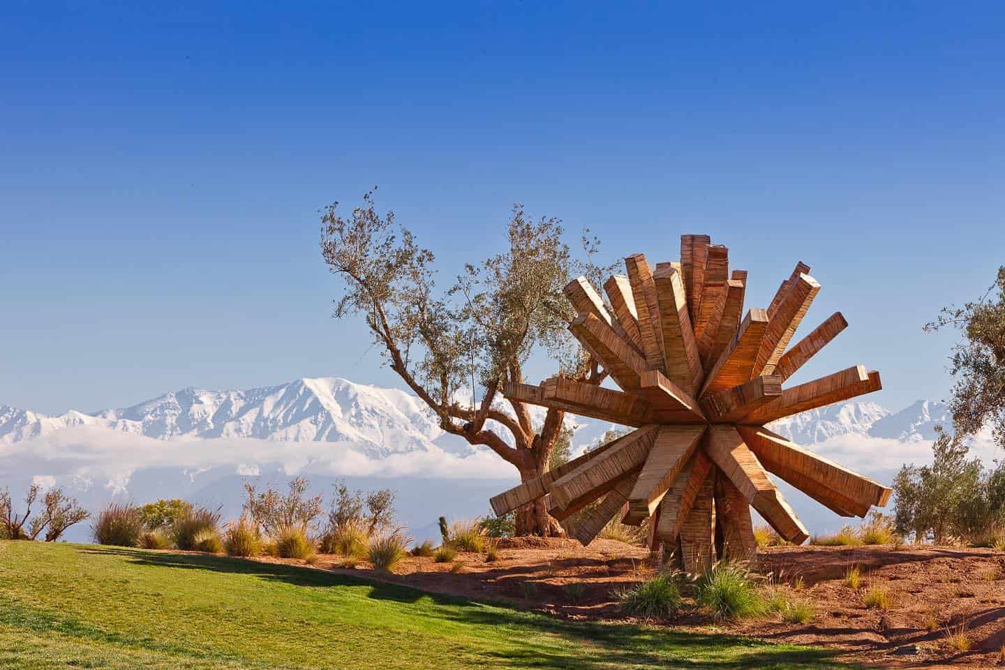 Golfing in Marrakech - Where to Experience the Best Golfing in Marrakech Breathtaking view from the Sculpture Park at the Al Maaden Golf Marrakech in Morocco.