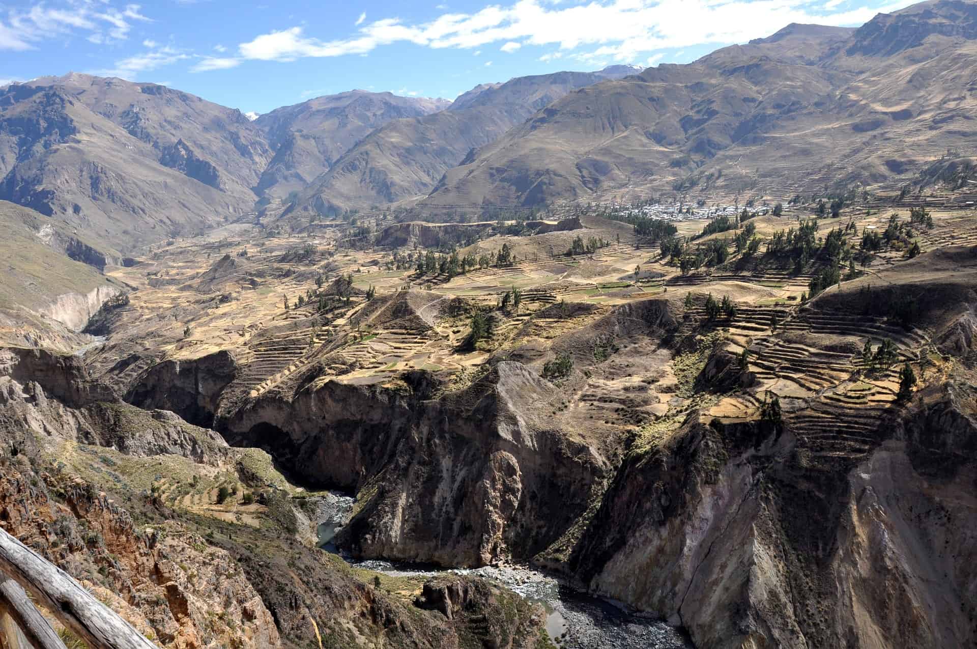 Peru Itinerary - How to Structure Your Peru Itinerary Colca Canyon near Arequipa in Peru.