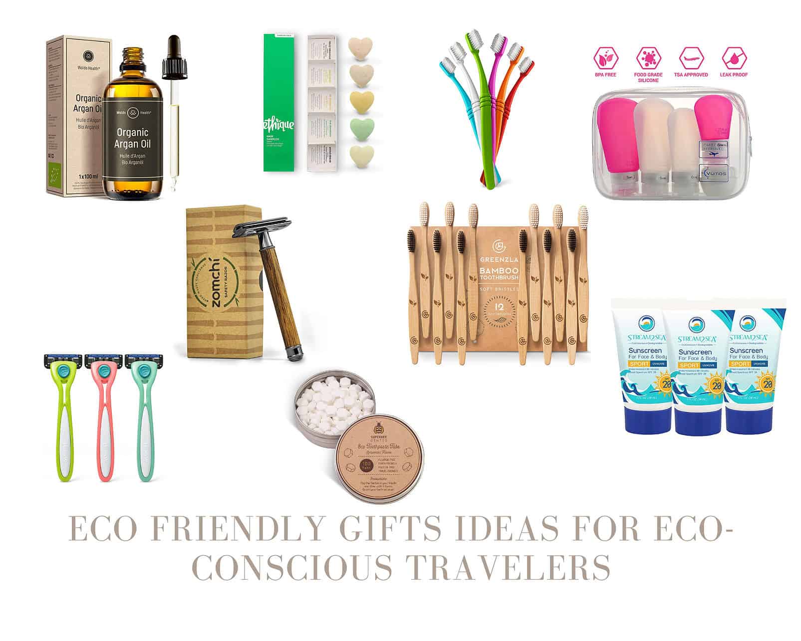 eco-conscious travelers - Eco-Friendly Gifts Ideas for Eco-Conscious Travelers Eco-friendly toiletries - Gifts Ideas