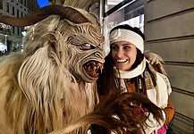 Krampuslauf in Graz, Austria
