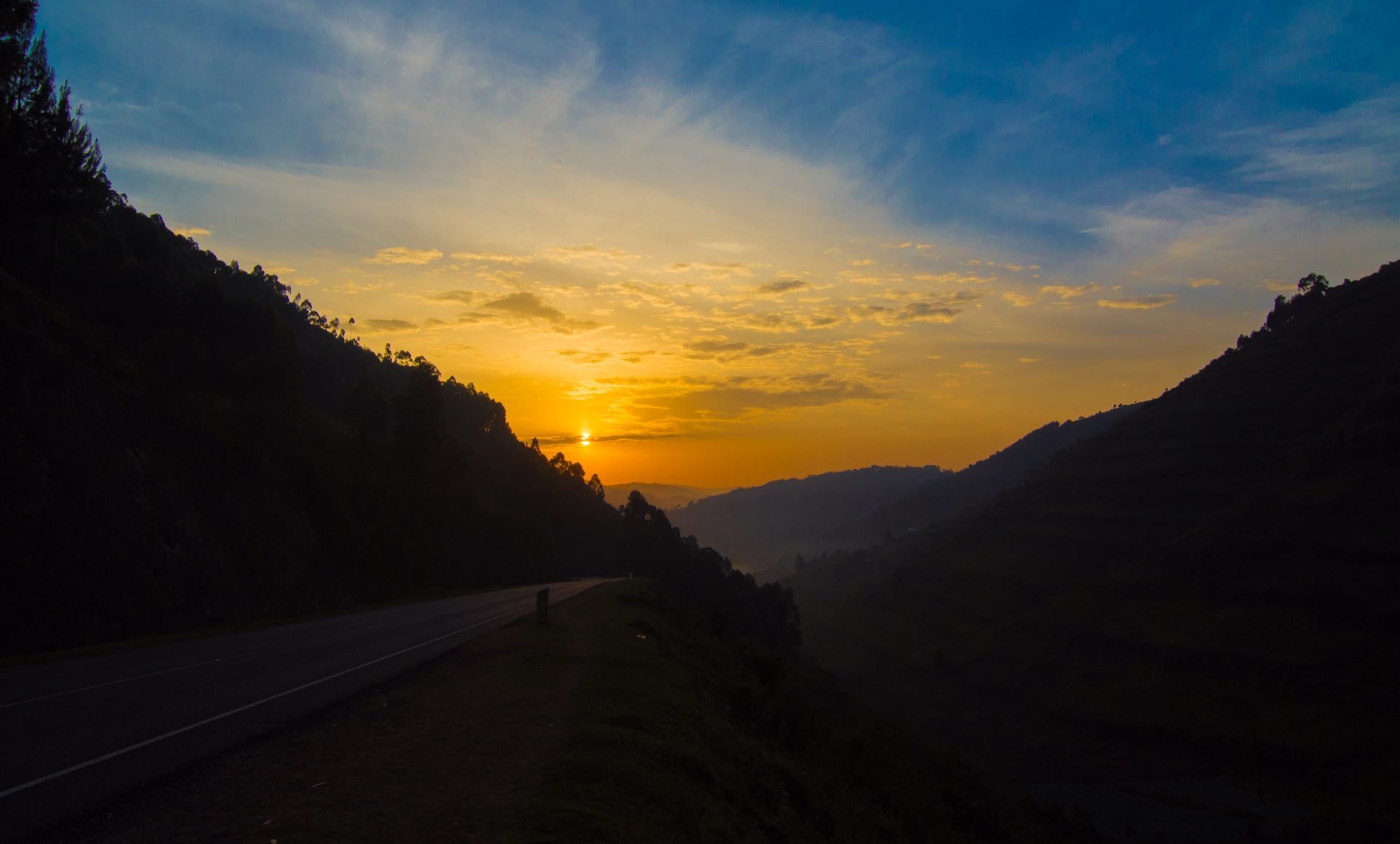 Mgahinga National Park - How to Go Gorilla Trekking in Mgahinga National Park Sunset at the Mgahinga National Park in Uganda.