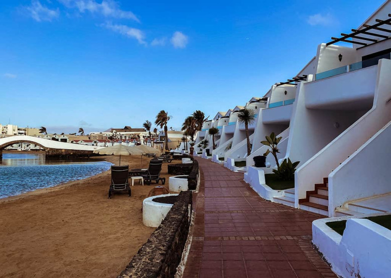 Sands beach resort on Lanzarote, Canary Islands, Spain.