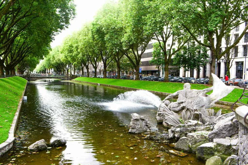 Koenigsallee in Duesseldorf, Germany.