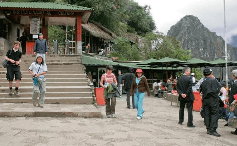 Toilets when visiting Machu Picchu Mountain in Peru.