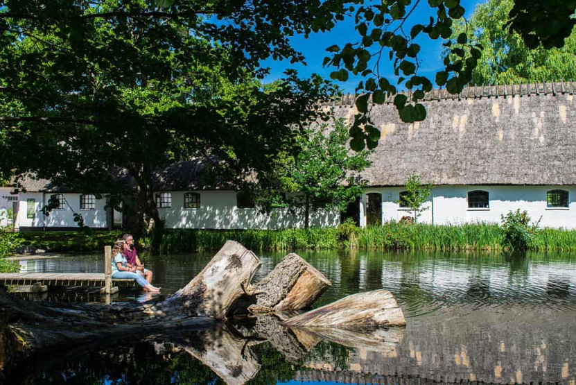 Chilling on the small pier at Esrum Abbey, North Sealand, Denmark