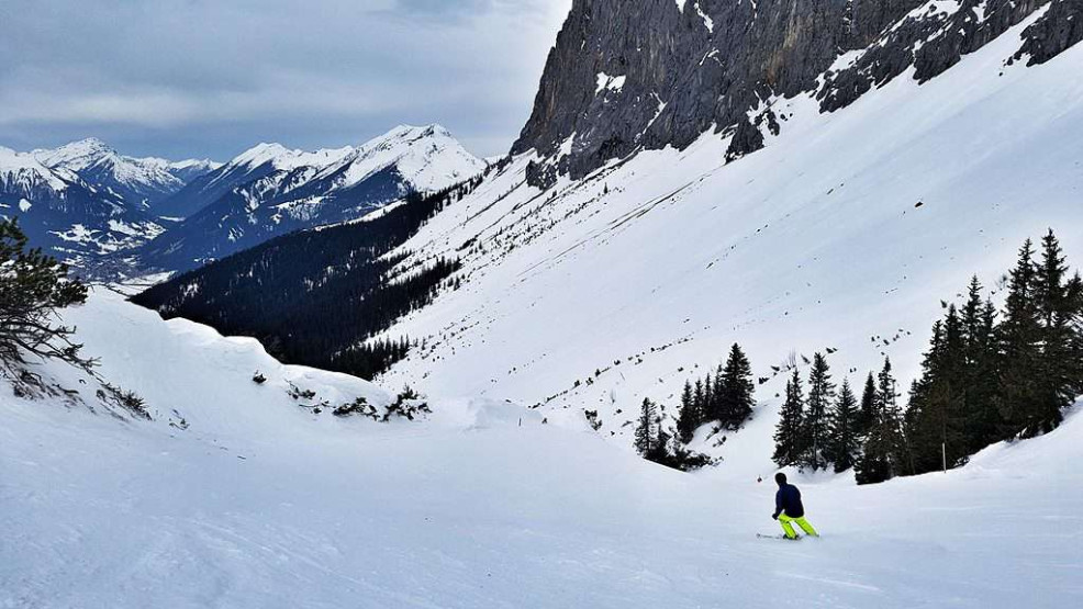 Skiing at the Zugspitz Arena in Austria