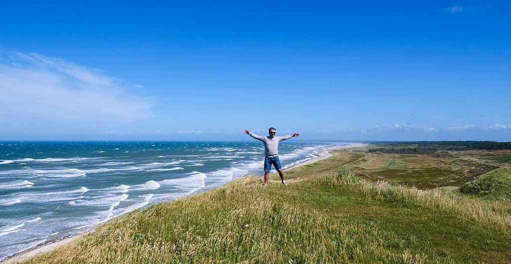 Stunning views at Bulbjerg Klint, West Coast Route, Denmark