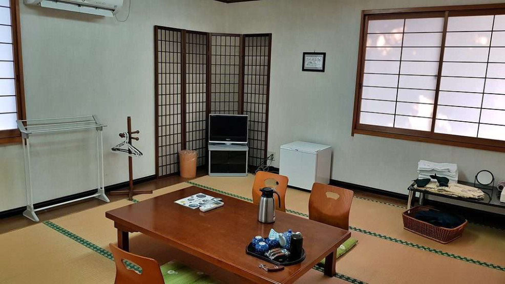 Room at a traditional Japanese Ryokan
