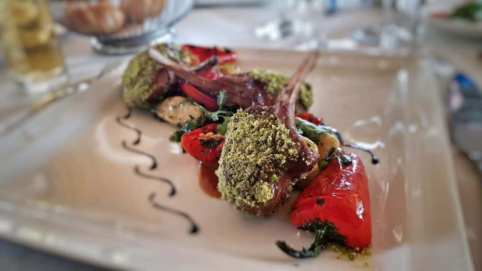 Lamb dish at the Alpenhaus Mountain VIP Club
