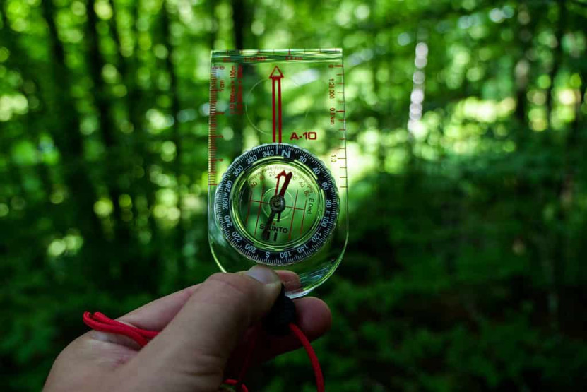 Orienteering near Pian di Balestra, Italy.