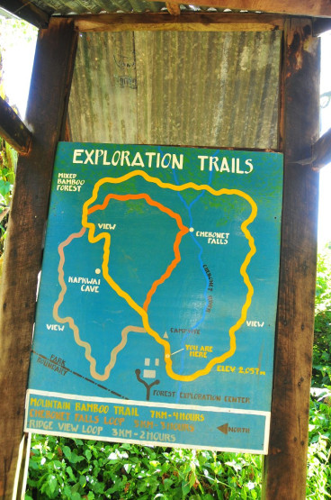 Trails at the Mountain Elgon National Park, Uganda.