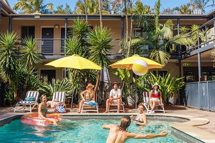 Pool at the Byron Bay YHA in Australia