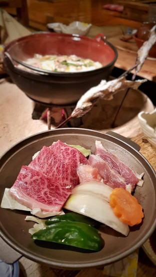 Dishes at a traditional Japanese Ryokan