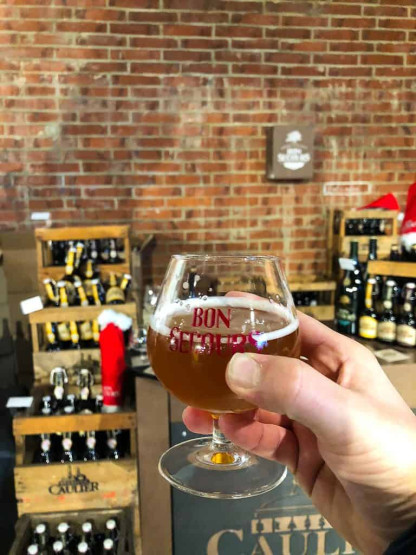 The Drink factory in Mons, which opens up its doors to local breweries and has live music at the weekend.