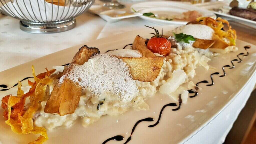 Starter at the Alpenhaus restaurant in Ischgl, Austria.