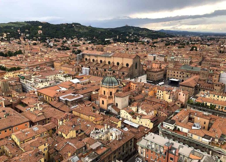 View onto Bologna, Emilia Romagna, Italy