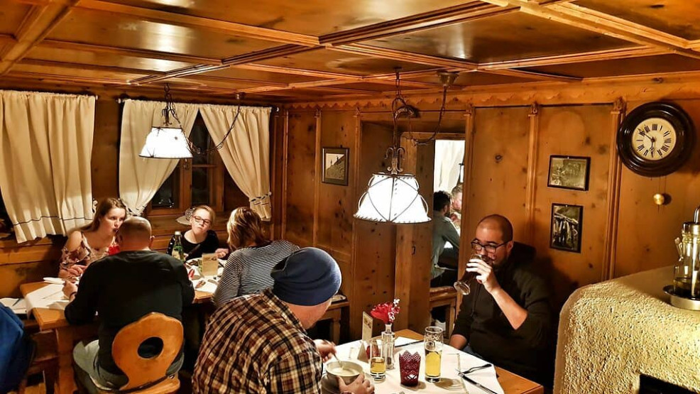 Restaurant of the Wirtshaus Walserstube Paznauner Bauernmuseum