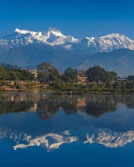Pokhara City in Nepal.