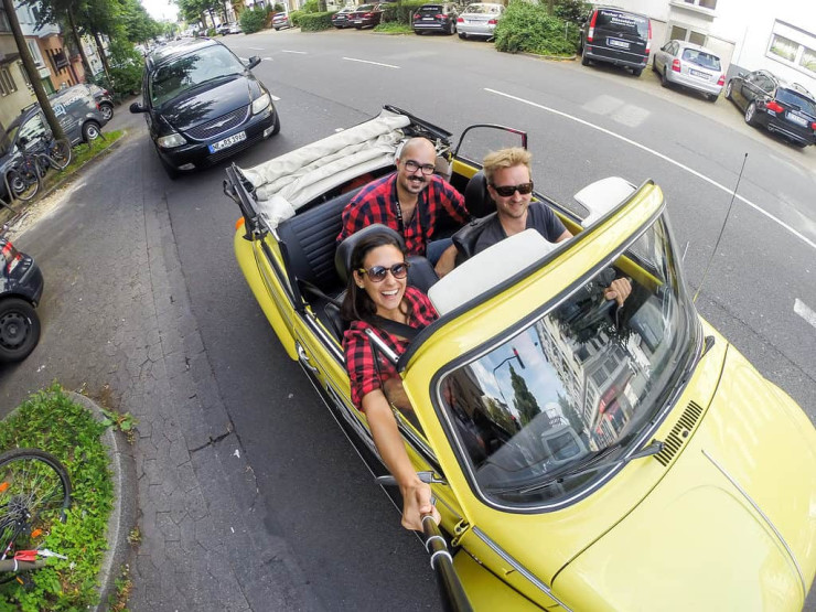 Beetle safari tour through Duesseldorf.