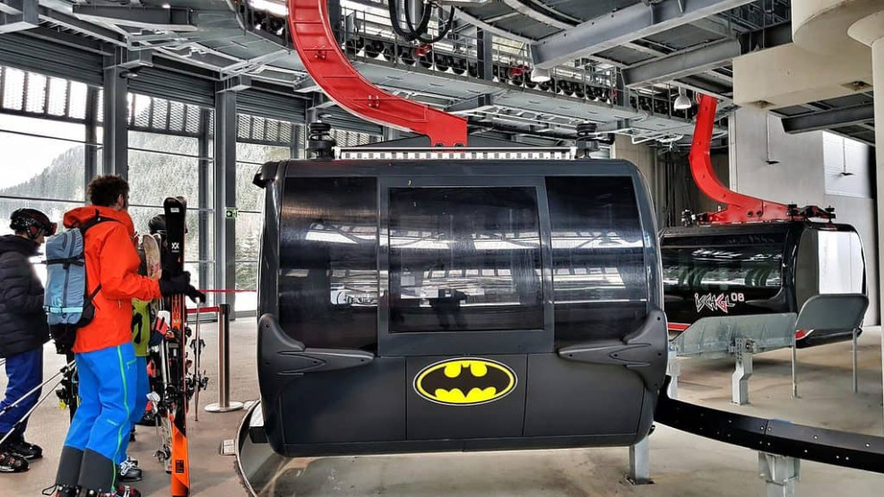 Batman gondola in Ischgl, Austria.