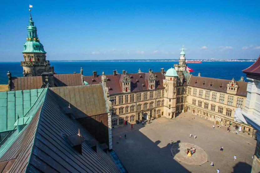 Kronborg Castle in North Sealand, Denmark