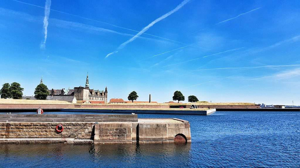 Kronborg Castle in North Sealand, Denmark
