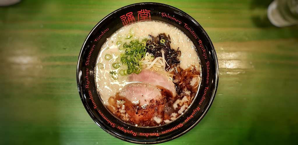 Ramen noodles at the Ramen museum in Yokohama, Japan.