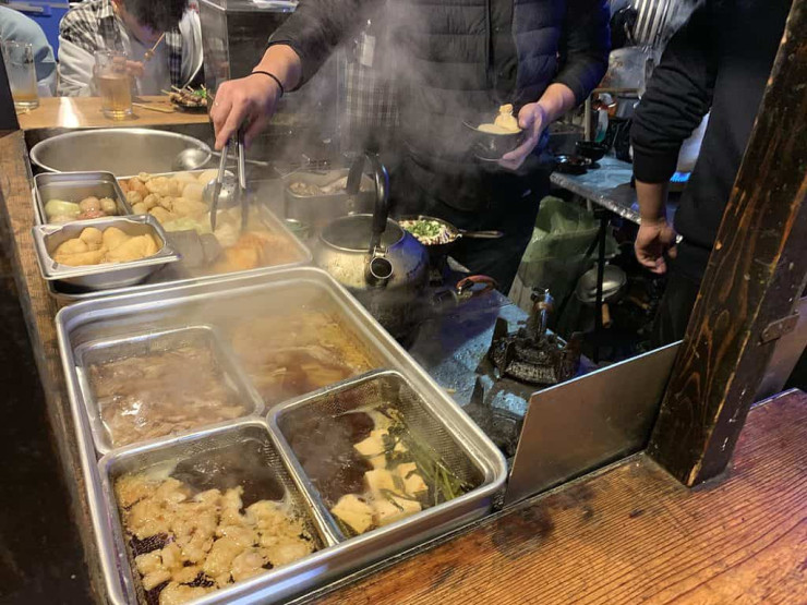 Dishes at Yatai Food Stalls, Fukuoka