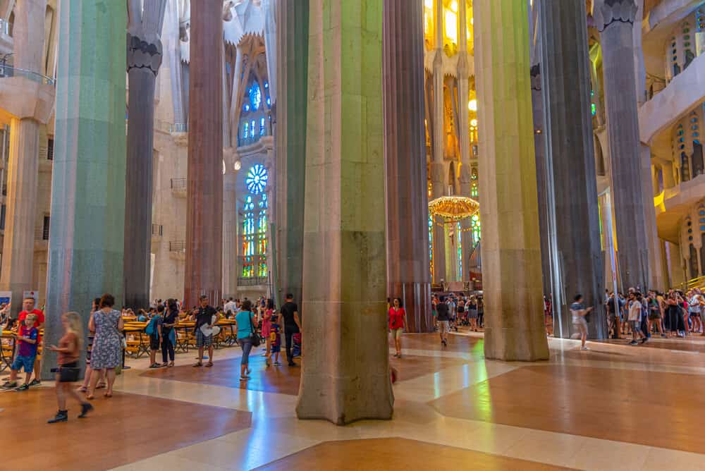 visit Sagrada Familia - A Guide to Visiting Sagrada Familia in Barcelona Visiting inside Sagrada Familia, Barcelona