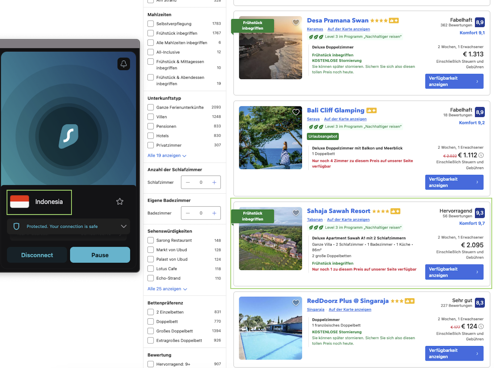 - Hotel Booking Hacks: Expert Tips to Save Big on Your Next Stay Hotel comparison Bali - Hotel Sahaja Sawah Resort - search 1